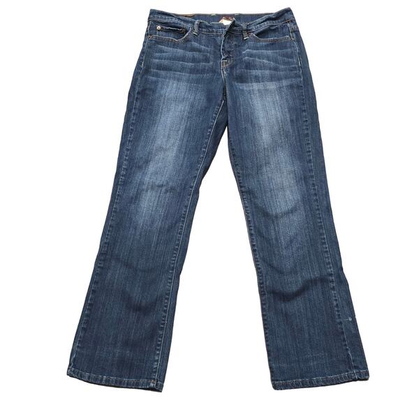 Lucky Brand Dark Washed Denim Boot Cut Blue Jeans Women's Size 8 / 29 Cotton - Picture 1 of 8